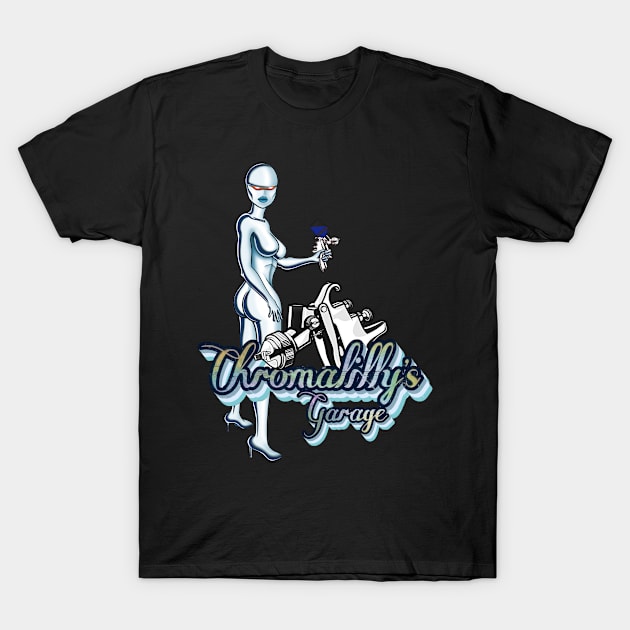 Chromalilly’s garage (nude) T-Shirt by wil2liam4